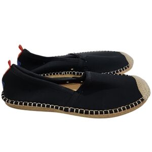 Sea Star Beachwear Black Beachcomber Espadrilles W7 Resortwear Boating Vacation
